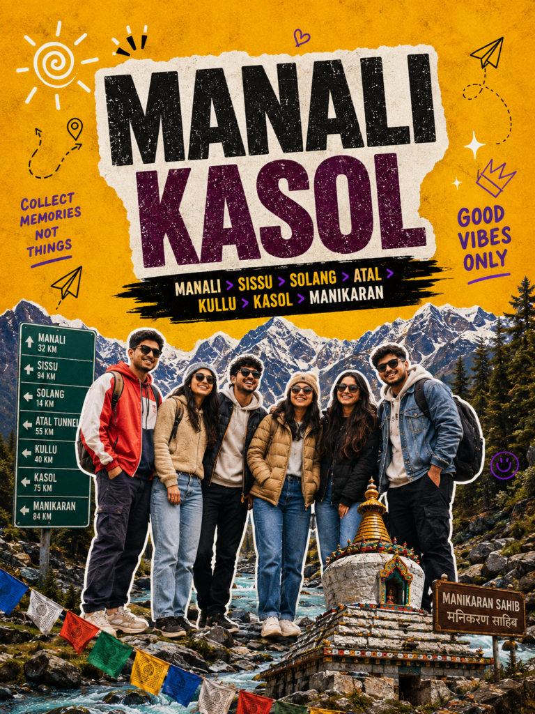Manali Atal Sissu Kasol Manikaran trip moment