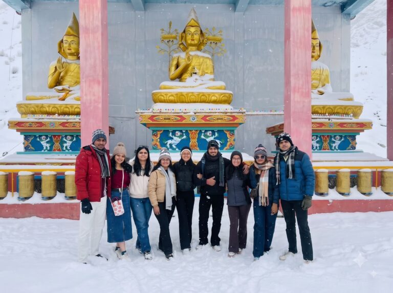 Winter Spiti Road Trip trip moment