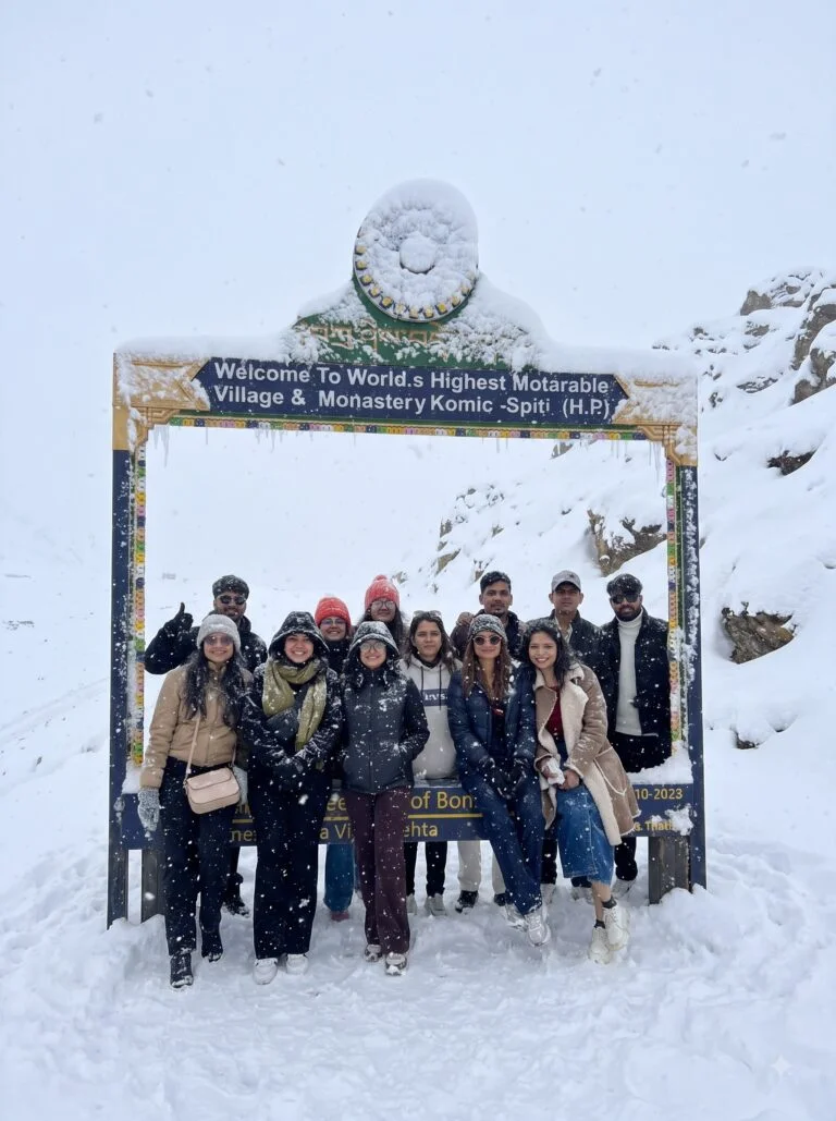 Winter Spiti Road Trip trip moment